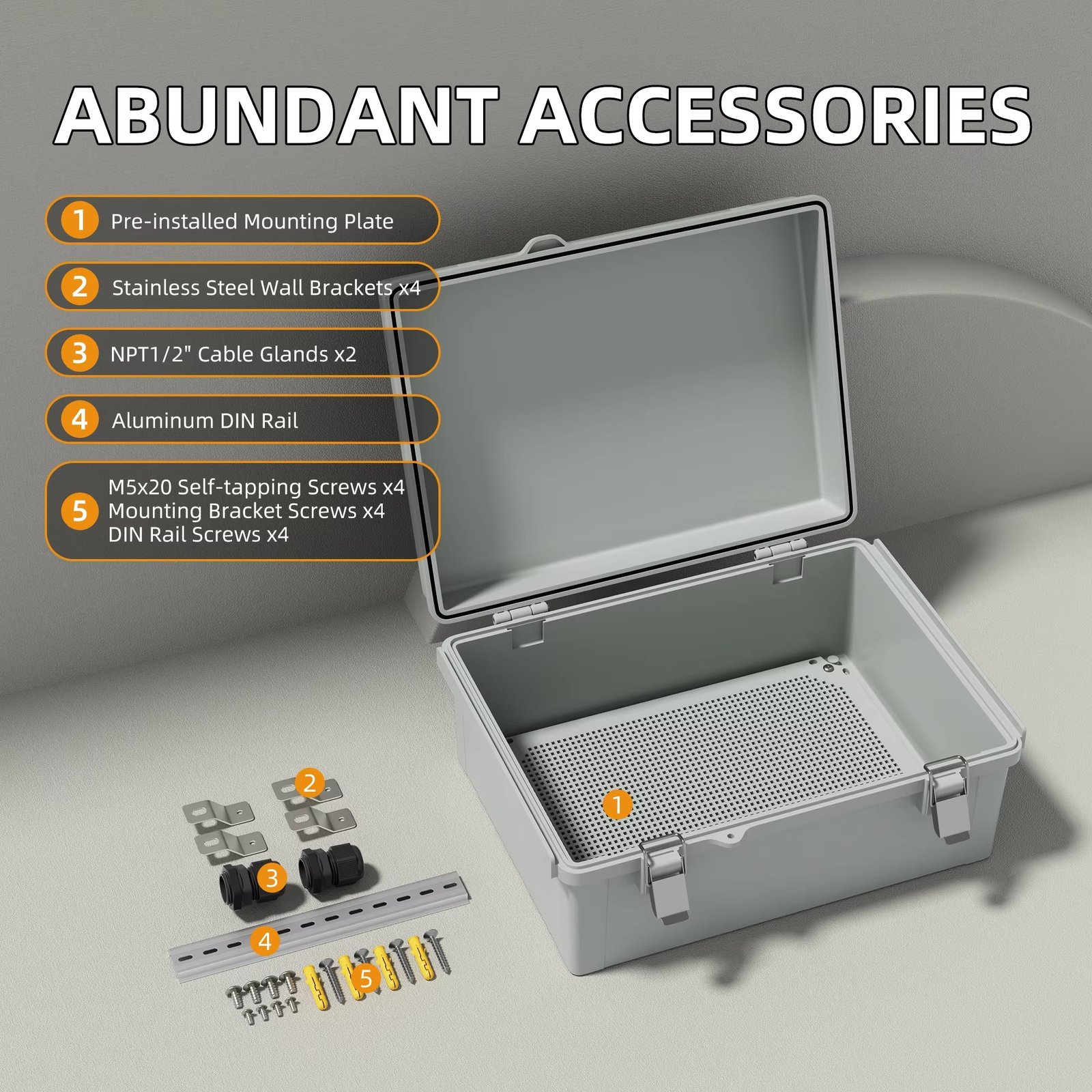 Stainless Steel Hinged Enclosure